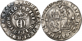 Enrique II (1369-1379). Burgos. Real. (Imperatrix E2:22.10) (AB. 401). 3,46 g. MBC+/EBC-.
