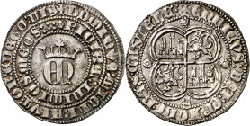 Enrique II (1369-1379). Sevilla. Real. (Imperatrix E2:22.32, mismo ejemplar) (AB. 406 var). Bella. Rara leyenda de anverso. 3,46 g. EBC.