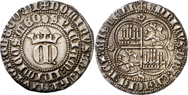 Enrique II (1369-1379). Sevilla. Real. (Imperatrix E2:22.36, mismo ejemplar) (AB...