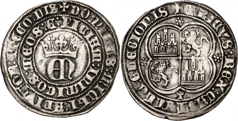 Enrique II (1369-1379). Toledo. Real. (Imperatrix E2:22.49, mismo ejemplar) (AB....