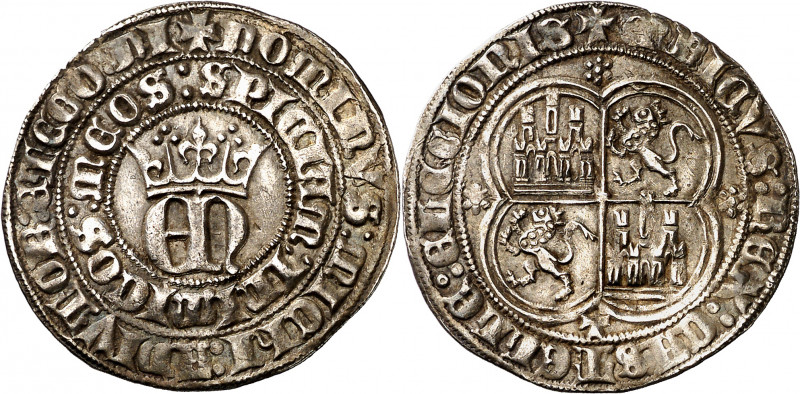 Enrique II (1369-1379). Toledo. Real. (Imperatrix E2:22.52) (AB. 407). Atractiva...