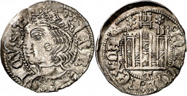 Enrique II (1369-1379). Toledo. Cornado. (Imperatrix E2:28.4, mismo ejemplar) (AB. 492.1 var). Vellón rico. Bella. Escasa así. 0,79 g. EBC.