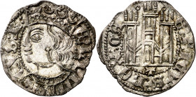 Enrique II (1369-1379). Toledo. Cornado. (Imperatrix E2:28.7, mismo ejemplar) (AB. 492 var). Vellón muy rico. Bella. Rara así. 0,86 g. EBC/EBC+.