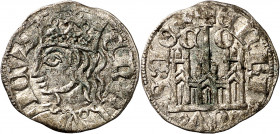 Enrique II (1369-1379). Córdoba. Cornado. (Imperatrix E2:29.2, mismo ejemplar) (AB. 481 var). Vellón rico. 0,80 g. MBC+.