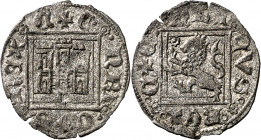 Enrique II (1369-1379). Zamora. Novén. (Imperatrix E2:31.11 (50), mismo ejemplar) (AB. falta). Vellón rico. Bella. Escasa así. 0,68 g. EBC-.