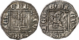Enrique II (1369-1379). León. Novén. (Imperatrix E2:31.37, mismo ejemplar) (AB. 498). Atractiva. 0,78 g. MBC+/EBC-.