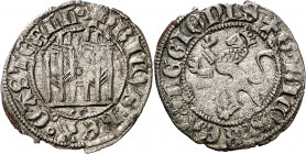 Enrique II (1369-1379). Toledo. Novén. (Imperatrix E2:32.11, mismo ejemplar) (AB. 610 var, como Enrique III). Leve defecto de cospel. 0,83 g. MBC/MBC+...