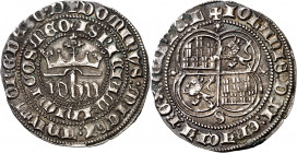 Juan I (1379-1390). Sevilla. Real. (Imperatrix J1:1.14) (AB. 539.1). Pátina. Bella. Escasa así. 3,43 g. EBC.
