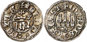 Juan I (1379-1390). Sevilla. Sexto de real. (Imperatrix J1:3.12, mismo ejemplar) (AB. 543 var). Atractiva. 0,58 g. EBC-.