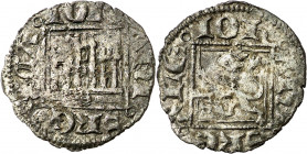 Juan I (1379-1390). Sevilla. Novén. (Imperatrix J1:5.13, mismo ejemplar) (AB. 578 var). Escasa. 0,74 g. MBC-/MBC.