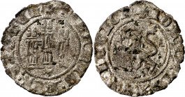 Juan I (1379-1390). Toledo. Novén. (Imperatrix J1:6.2) (AB. 637, como Juan II). Manchitas. Vellón rico. Escasa. 0,57 g. MBC.