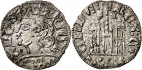Juan I (1379-1390). Segovia. Cornado. (Imperatrix J1:7.28, mismo ejemplar) (AB. 572). Vellón rico. 0,76 g. EBC-.