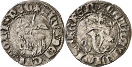 Juan I (1379-1390). Zamora. Blanca del Agnus Dei. (Imperatrix J1:9.14) (AB. 559.1). Vellón rico. Rara. 1,35 g. MBC+.