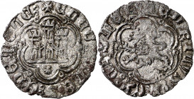 Enrique III (1390-1406). Coruña. Blanca. (Imperatrix E3:1.67, mismo ejemplar) (AB. falta). Rara leyenda. 1,49 g. MBC.