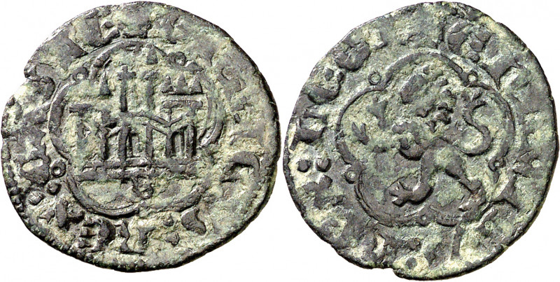 Enrique III (1390-1406). Sevilla. Media blanca. (Imperatrix E3:4.3) (AB. 607 var...