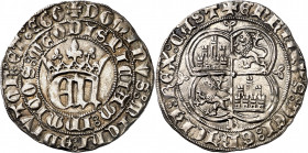 Enrique III (1390-1406). Burgos. Real. (Imperatrix E3:5.4, mismo ejemplar) (AB. 583). Leves manchitas. Bellísima. Preciosa pátina. Ex Áureo 25/04/2007...
