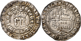 Enrique III (1390-1406). Sevilla. Real. (Imperatrix E3:5.12) (AB. 585). Muy bella. Brillo original. 3,47 g. EBC+.