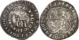 Enrique III (1390-1406). Sevilla. Real. (Imperatrix E3:5.13, mismo ejemplar) (AB. 585.1). Atractiva. Ex Áureo & Calicó 30/04/2008, nº 1167. Rara. 3,46...