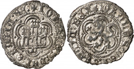 Juan II (1406-1454). Burgos. Blanca. (Imperatrix J2:1.5, mismo ejemplar) (AB. 624). Bella. Vellón rico. Rara así. 1,92 g. EBC.