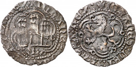 Juan II (1406-1454). Taller indeterminado (R). Blanca. (Imperatrix J2:1.4 (50), mismo ejemplar) (AB. falta). Rara. 1,83 g. BC+.