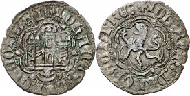 Juan II (1406-1454). Coruña. Blanca. (Imperatrix J2:1.53) (AB. 626 var). Atractiva. Escasa. 2 g. MBC+.