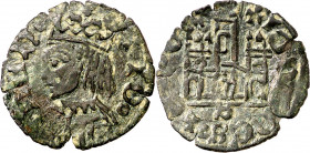 Juan II (1406-1454). Sevilla. Cornado. (Imperatrix J2:4.2 (50), mismo ejemplar) (AB. 633). Alabeada. Pequeña grieta. Rara. 0,69 g. MBC-/MBC.
