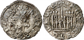 Juan II (1406-1454). Sin marca de ceca (Coruña). Cornado. (Imperatrix J2:6.14, mismo ejemplar) (AB. falta). Oxidaciones en anverso. Única conocida. 0,...