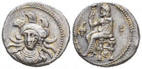 Tarsus, Balakros, 333 – 323.
Stater circa 333-323, AR.

Weight: 10,8 gr
Diameter: 23,4 mm