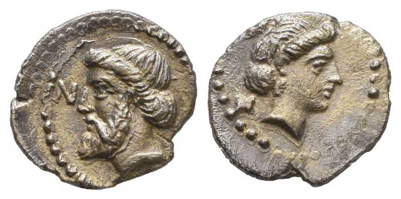 Greek
CILICIA. Nagidos (4th century BC) AR Obol.

Weight: 0,7 gr
Diameter: 1...