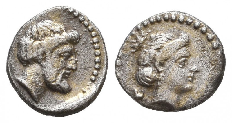 Greek
CILICIA. Nagidos (4th century BC) AR Obol.

Weight: 0,6 gr
Diameter: 1...