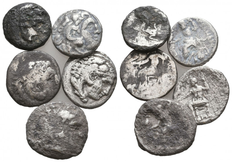 Lot of five coins of Alexander III 'the Great'. 336-323 BC. AR.

Weight: lot
...