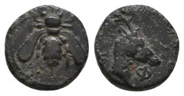 IONIA, Ephesos. Circa 200-190 BC. Æ.

Weight: 1,4 gr
Diameter: 10,3 mm