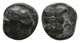Greek Coins Pergamon AE.

Weight: 0,5 gr
Diameter: 7,9 mm
