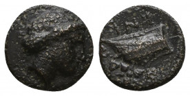 CARIA. Knidos(?) Ae (Circa 250-210 BC).

Weight: 1 gr
Diameter: 10,6 mm