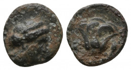 CARIA, Islands off. Rhodes . Circa 350-300 BC. Æ.

Weight: 1,2 gr
Diameter: 12,2 mm