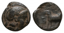 Greek Coins AE.

Weight: 1,1 gr
Diameter: 10,6 mm