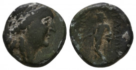 Greek Coins Seleukos AE.

Weight: 2,9 gr
Diameter: 14,7 mm