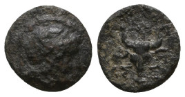 Troas, Assos, c. 400-241 BC. Æ

Weight: 1 gr
Diameter: 11,2 mm