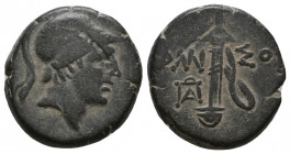AMISOS. Pontos. 2nd-1st Century B.C. 

Weight: 7,3 gr
Diameter: 19,3 mm