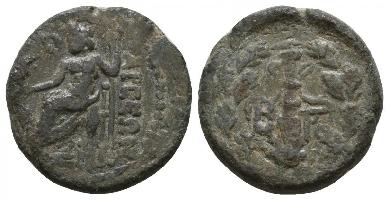 Greek
Cilicia. Tarsos after 164 BC. Bronze Æ

Weight: 4,2 gr
Diameter: 18,6 ...