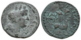 Greek
Cilicia, Tarsos. 2nd-1st Century B.C. AE

Weight: 5,2 gr
Diameter: 21,1 mm