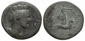 Greek
Cilicia, Tarsos. 2nd-1st Century B.C. AE

Weight: 4,7 gr
Diameter: 21,2 mm