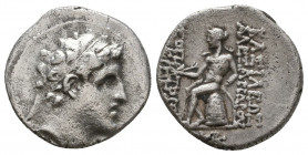 SELEUKID KINGDOM: Alexander II Zebina, 128-123 BC, AR.

Weight: 3,8 gr
Diameter: 18 mm