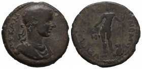 Coins of the Romans
Elagabalus. 218-222. Anemurion(?).

Weight: 11 gr
Diameter: 28 mm