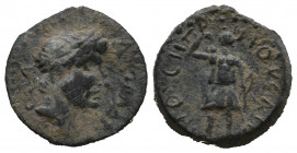 Roman Provincial
Cilicia. Mopsos. Domitian(?) AD 81-96.AE

Weight: 2,7 gr
Diameter: 16,5 mm