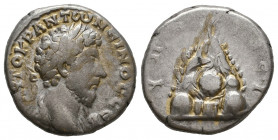 Marcus Aurelius (161-180 AD). AR. Cappadocia, Caesaraea-Eusebia.

Weight: 6,7 gr
Diameter: 20 mm