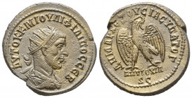 Philippus I (244-249 AD). AR. 249 AD, Antiochia ad Orontem, Syria.

Weight: 10,8 gr
Diameter: 27,3 mm