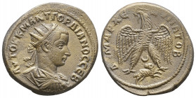 Gordianus III Pius AR Tetradrachm, Antiochia ad Orontem
Gordianus I Pius (238-244 AD). AR, Antiochia ad Orontem, Syria, 242 AD.

Weight: 13,8 gr
D...