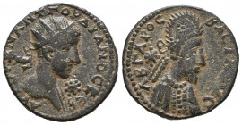 Roman Provincial
MESOPOTAMIA. Edessa. Gordian III, with Abgar X Phraates, 238-244.

Weight: 9,5 gr
Diameter: 23,8 mm