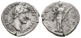 Roman Imperial
Antoninus Pius AD 138-161. AR Denarius.

Weight: 3,1 gr
Diameter: 18,5 mm